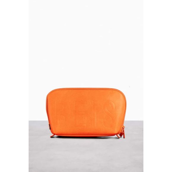 NWT Beis Cosmetic Pouch Set in Orange Creamsicle - Picture 2 of 5